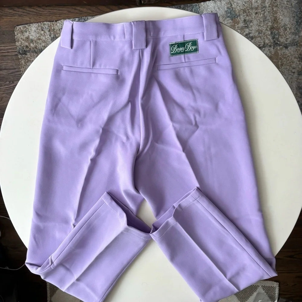 Bogey Boys Men’s The Best Pant Purple Size 30 NWOT Straight Leg Pleated